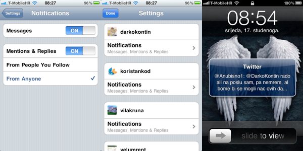 Twitter je dodao obavijesti u svoju iPhone aplikaciju - Android i Windows Phone 7 slijede...
