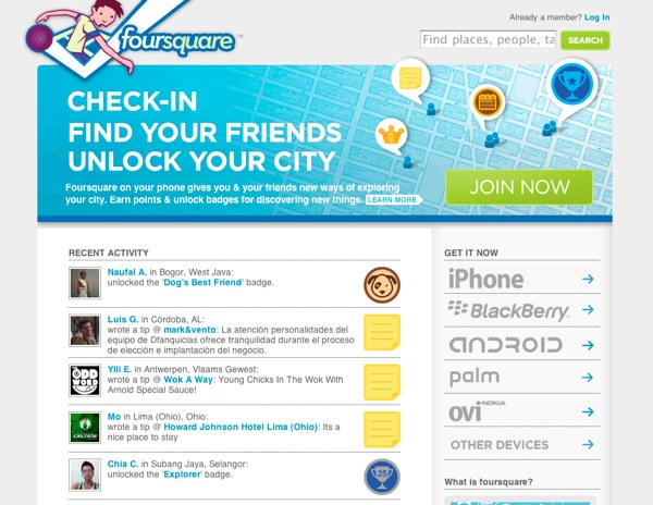 Foursquare je trenutno najpopularnija lokacijska društvena mreža.