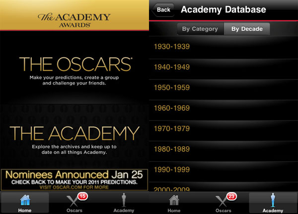 Oscars - iPhone
