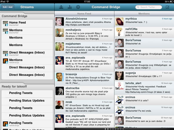 iPad2 HootSuite
