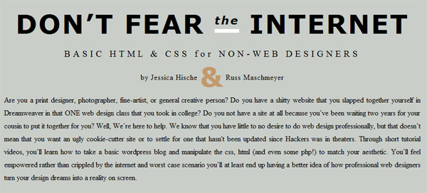 Don't Fear the Internet