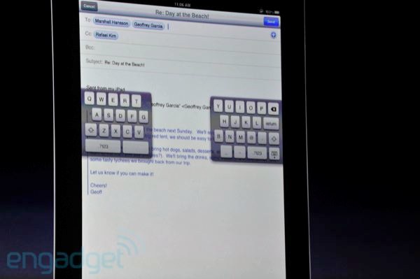 Nova virtualna tipkovnica za iPad.