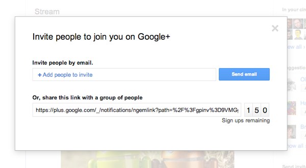Google+ pozivnice su pojednostavljene.