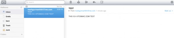 E-mail nalikuje iPadovoj aplikaciji (Preuzeto s 9to5Mac)