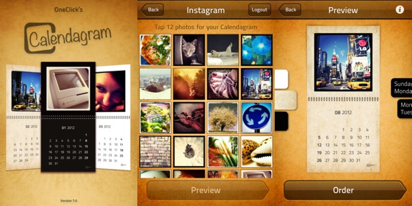 Calendagram za Instagram kalendare.