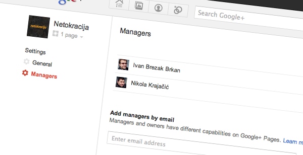 Jeste li vi Google+ menadžer?
