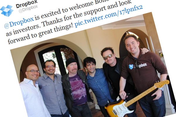Dropbox Bono (Preuzeto s Twittera)