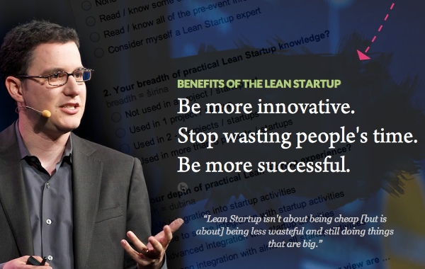 Lean startup, kaže Eric Ries.