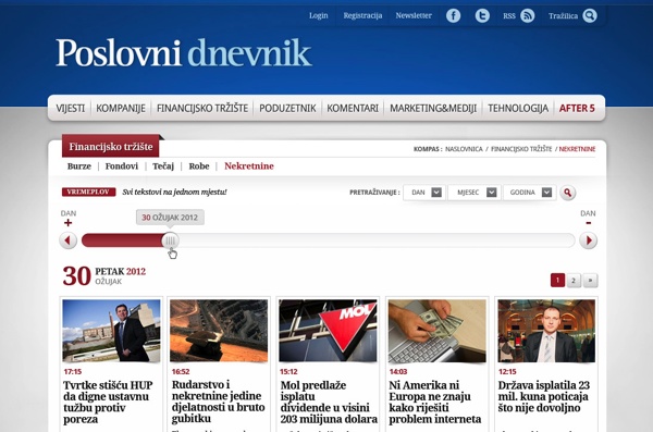 Vremenoplov je zgodan način pretraživanja arhiva.