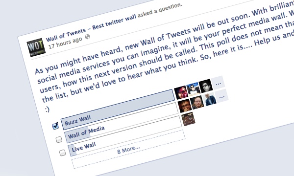 Buzzwall... Mediawall.... Wall-predloži!