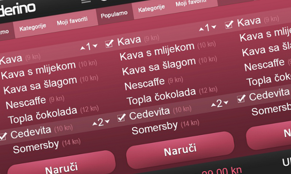 Orderhino mobilna verzija