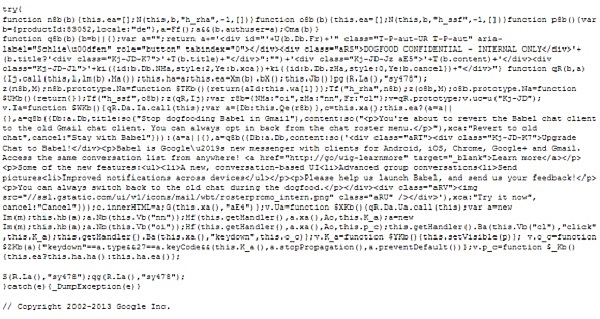 google-babel-code