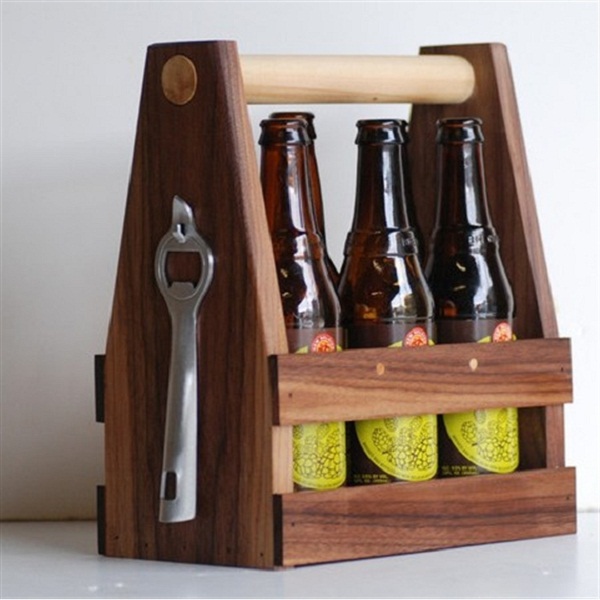 Squee Walnut Six Pack Carrier