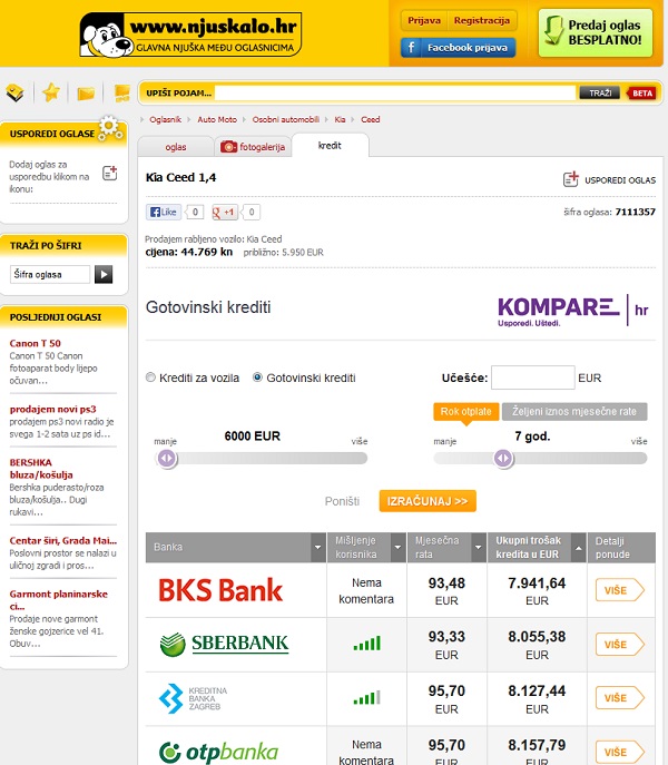 Njuskalo i Kompare