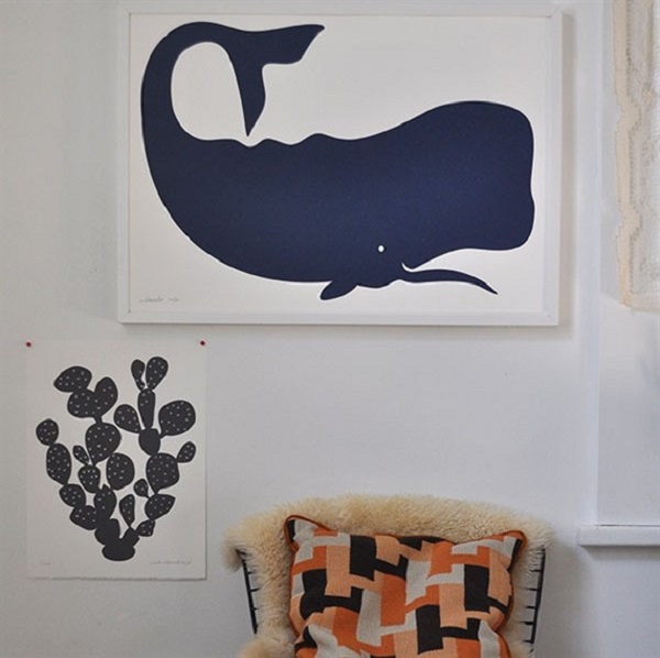 Squee Whale Print