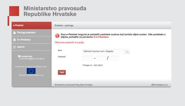 Usluga e-Predmet