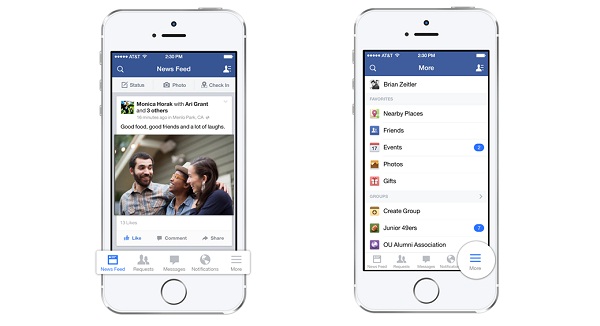 Facebook iOS 7 2