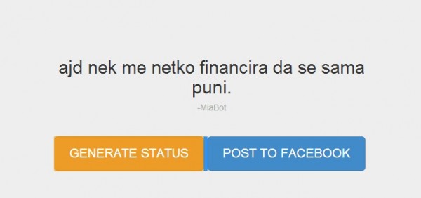 S prvim dijelom se slažem, ali što da se puni, što? Čaša ispred mene? Kasica prasica?