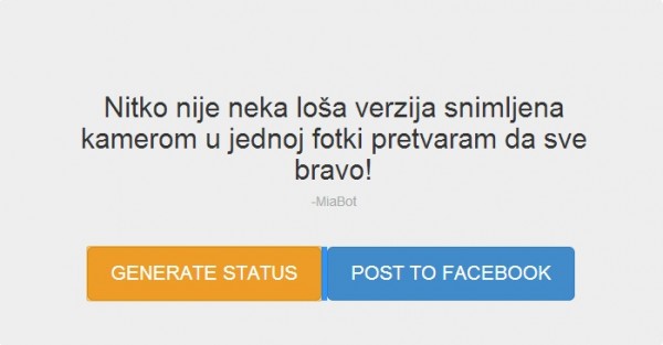 Sve je bravo!