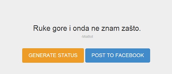 Doista ne znam zašto.