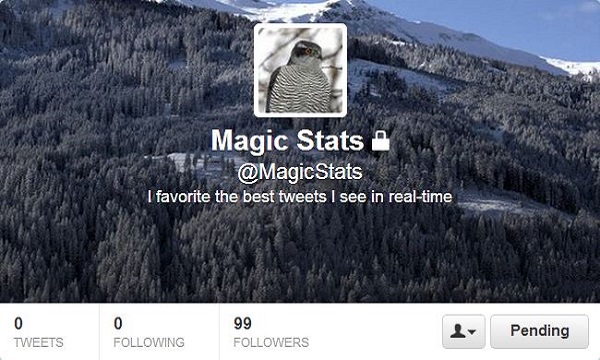 @magicstats po svemu izgleda kao službeni Twitter račun, ali društvena mreža još nije ništa potvrdila