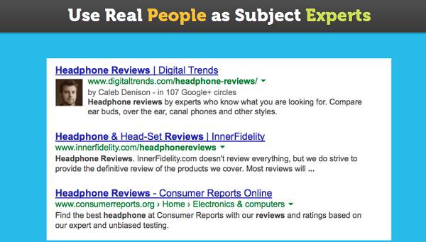 real people as subjec experts