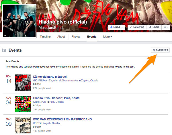 Facebook events 1