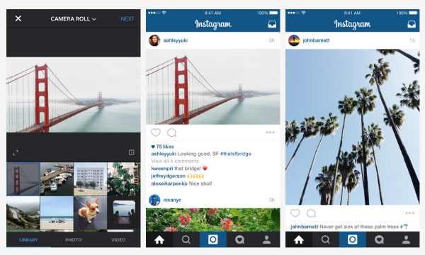Instagram prikaz