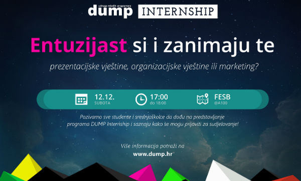 DUMP Internship poster