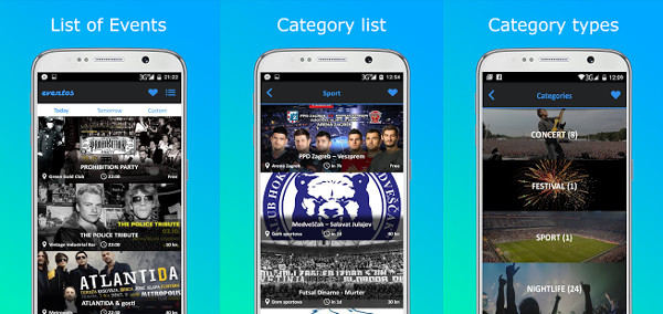 eventos android